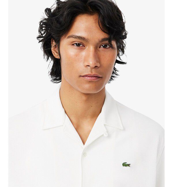 LACOSTE「鹿の子地オープンカラーシャツ」|シャツ・ブラウス|