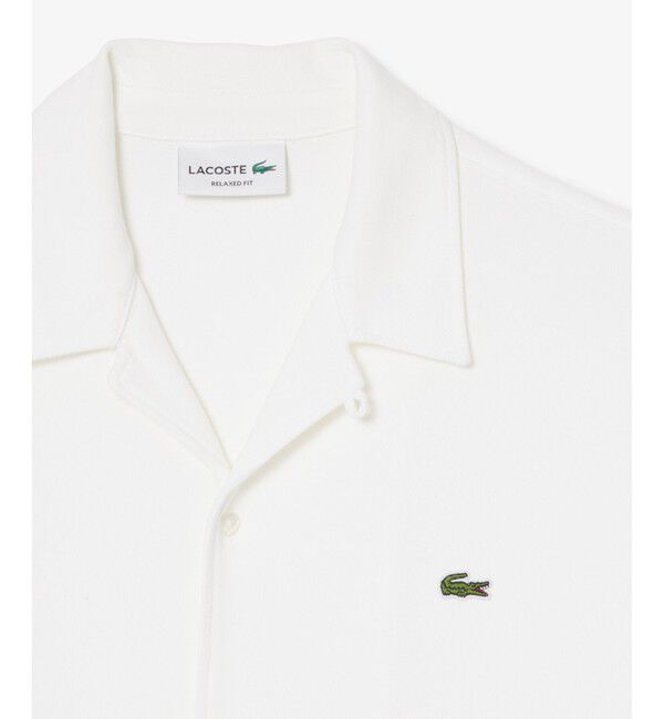 LACOSTE「鹿の子地オープンカラーシャツ」|シャツ・ブラウス|