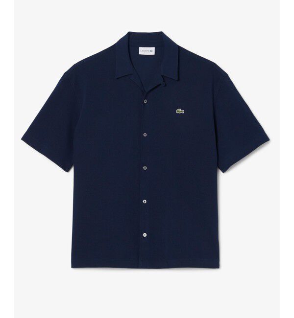 LACOSTE「鹿の子地オープンカラーシャツ」|シャツ・ブラウス|