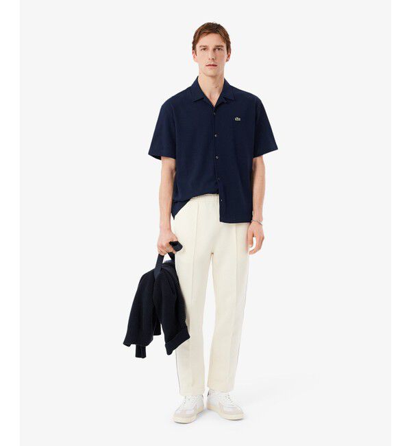 LACOSTE「鹿の子地オープンカラーシャツ」|シャツ・ブラウス|