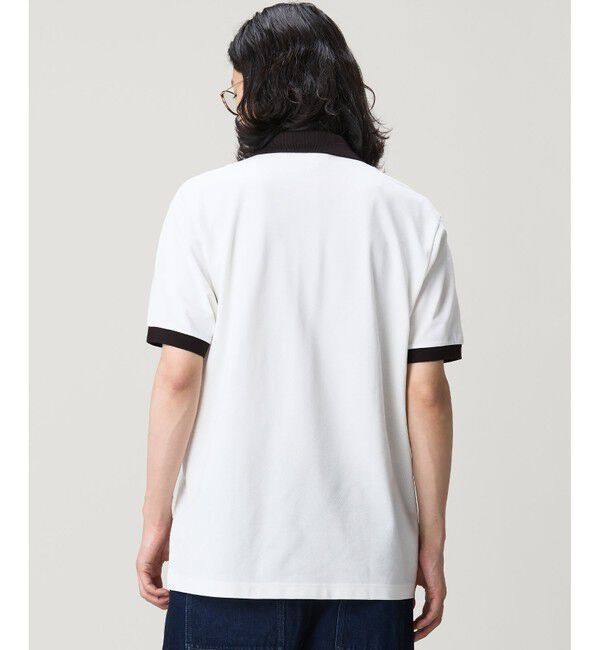 LACOSTE「配色コントラストリブ 2トーンポロシャツ」|ポロシャツ|