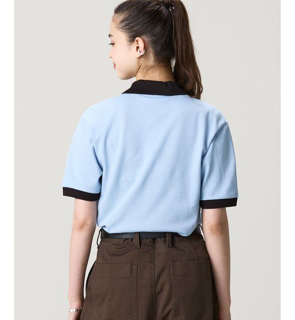 LACOSTE「配色コントラストリブ 2トーンポロシャツ」|ポロシャツ|