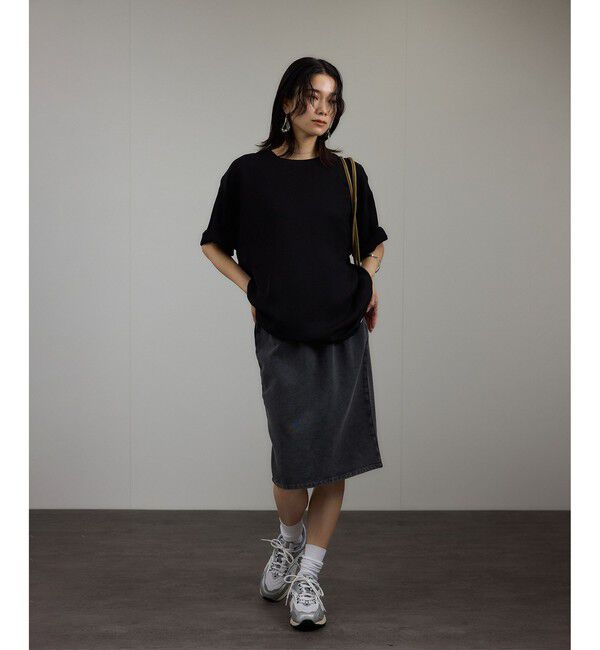 SALON adam et rope'「ブライトツイルTシャツライクブラウス / セットアップ対応・ドライタッチ」|シャツ・ブラウス|