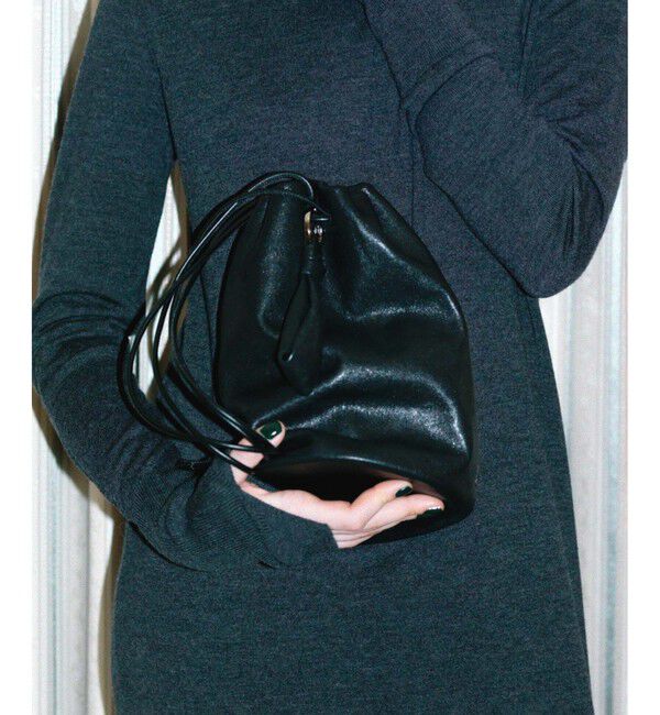 ADAM ET ROPE'「【PFT】Drawstring Bag」|ショルダー・メッセンジャー|ブラック(01)