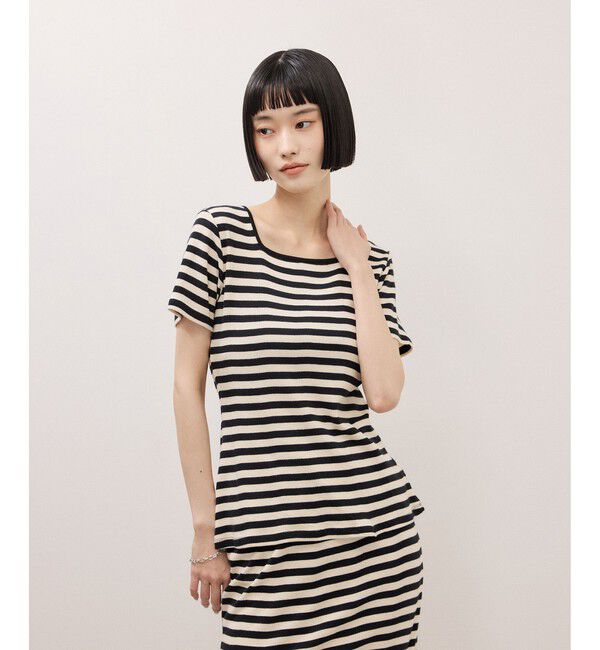 ADAM ET ROPE'「【Miller for ADAM ET ROPE'】別注 スクエアTee」|Tシャツ・カットソー|
