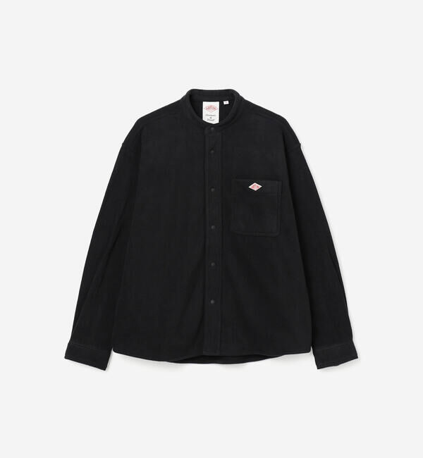 DANTON「DANTON | フリース シャツジャケット WOMEN」|シャツ・ブラウス|BLACK