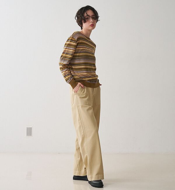 collex「マルチボーダーニットプルオーバー」|ニット・セーター|
