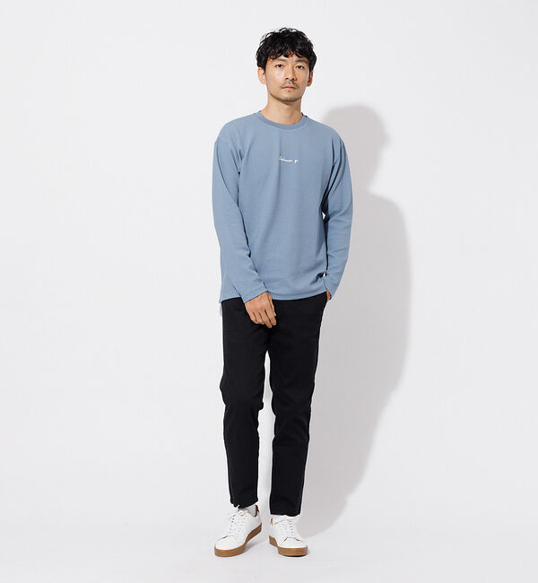 ABAHOUSE「フクレ ジャガード 刺繍 ロング Tシャツ」|Tシャツ・カットソー|