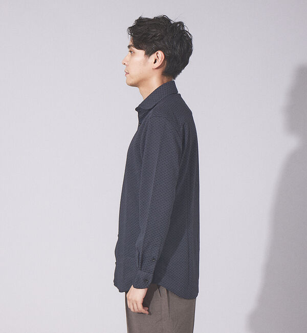 ABAHOUSE「【FLEX SHIRTS】ダイヤ柄 フクレジャカード シャツ」|シャツ・ブラウス|