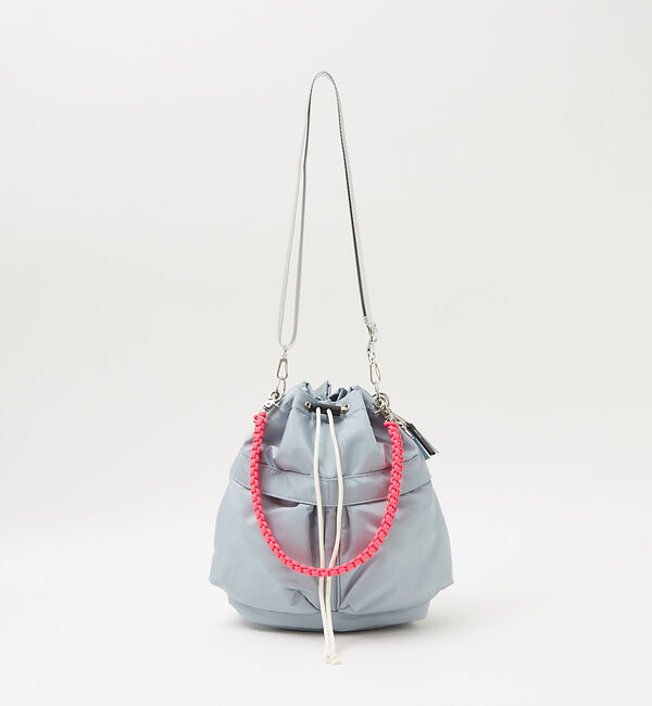 ABAHOUSE「【cheek/チーク】kinchaku code2WAY tote/巾着2WAY」|ショルダー・メッセンジャー|グレー