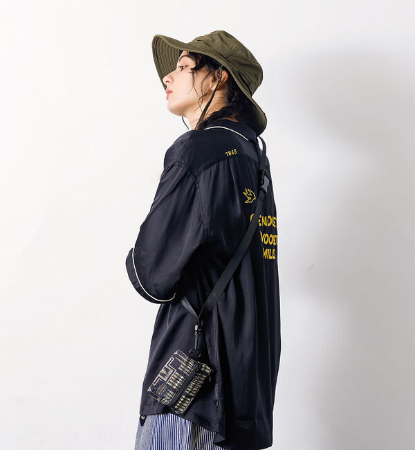 ABAHOUSE「【PENDLETON / ペンドルトン】NECK POUCH/ネックポーチ/ミニ」|ショルダー・メッセンジャー|ブラック