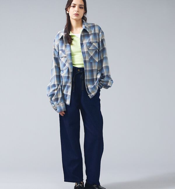 ABAHOUSE「【PENDLETON/ペンドルトン】Zip Shirt Jacket/オンブレー」|ブルゾン・スタジャン|