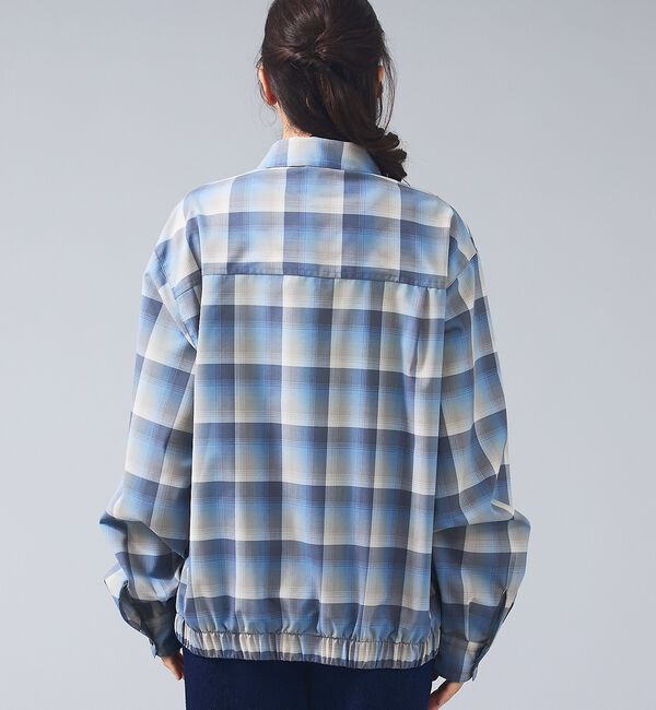 ABAHOUSE「【PENDLETON/ペンドルトン】Zip Shirt Jacket/オンブレー」|ブルゾン・スタジャン|