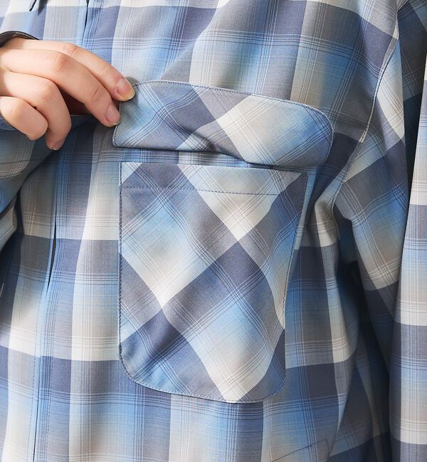 ABAHOUSE「【PENDLETON/ペンドルトン】Zip Shirt Jacket/オンブレー」|ブルゾン・スタジャン|