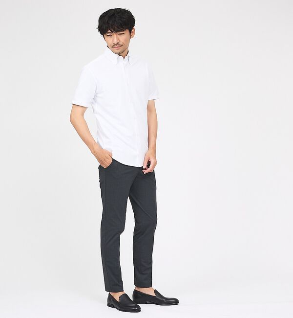 ABAHOUSE「【接触冷感】ハイブリッド スラックス」|スラックス|