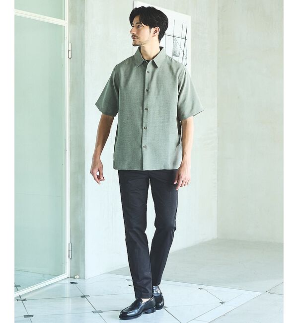 ABAHOUSE「【接触冷感】ハイブリッド スラックス」|スラックス|