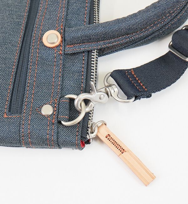 ABAHOUSE「【HandHARVEST】デニムバージョン ヘルメットBAG/ショルダーバッグF」|ショルダー・メッセンジャー|