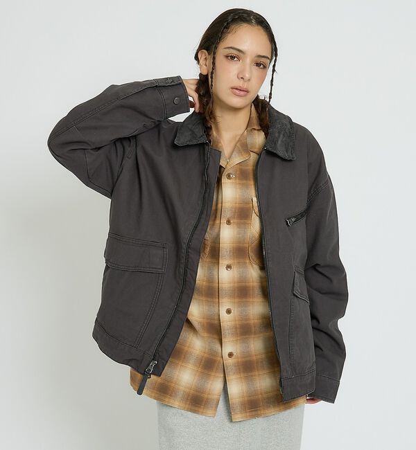 ABAHOUSE「【Timberland / ティンバーランド】Strafford Canvas」|ブルゾン・スタジャン|ブラック系その他1