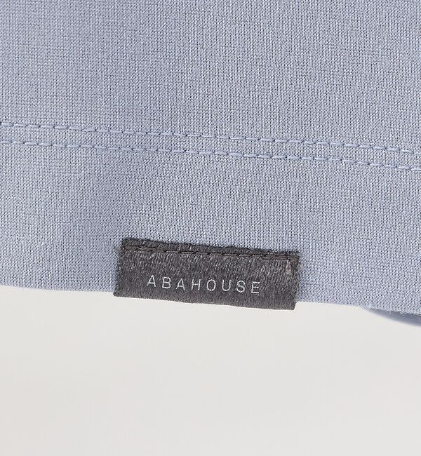 ABAHOUSE「ポンチ クルーネック 長袖Tシャツ」|Tシャツ・カットソー|
