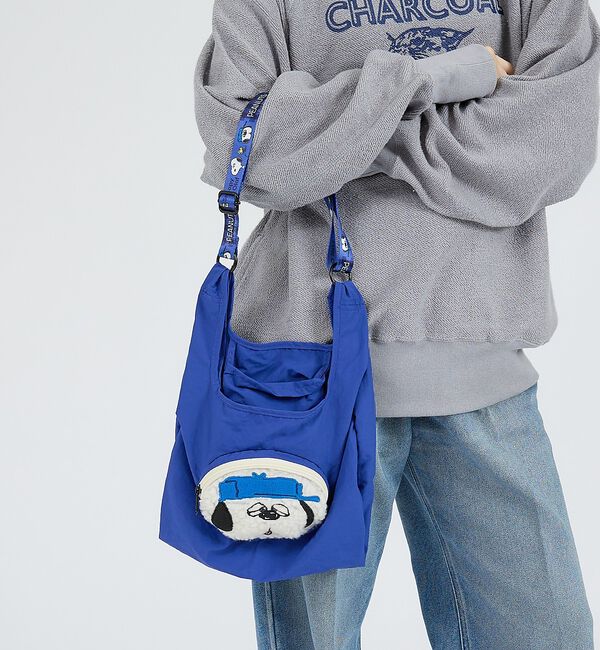 ABAHOUSE「【ROOTOTE/ルートート】  RSmidPeanuts1O/エコバッグ/自社」|トートバッグ|ブルー