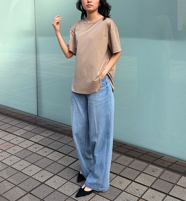 Rouge vif「ヴィンテージキュプラジャージー半袖プルオーバー」|Tシャツ・カットソー|