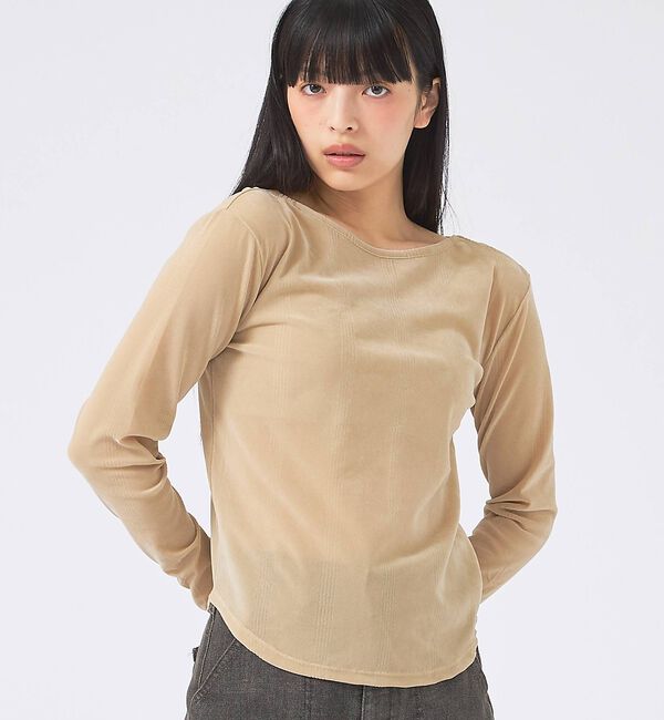 Rouge vif「【Robert P Miller | ロバート・ピー・ミラー】Flocky  t」|Tシャツ・カットソー|ベージュ