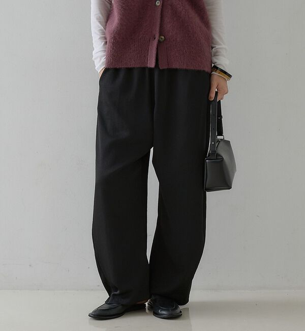 qualite「ジョーゼットサテンワイドパンツ」|その他|