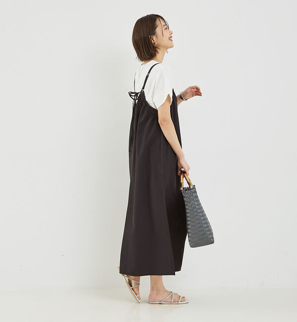 abahouse mavie「【大人のいちまんワンピ】ギャザーキャミワンピ」|ジャンパースカート|