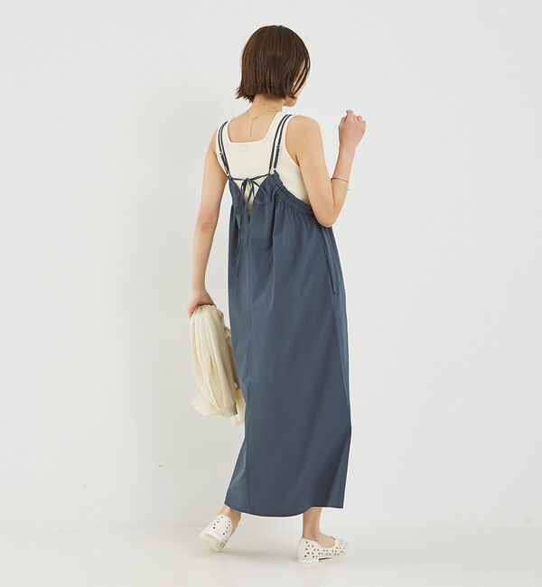 abahouse mavie「【大人のいちまんワンピ】ギャザーキャミワンピ」|ジャンパースカート|