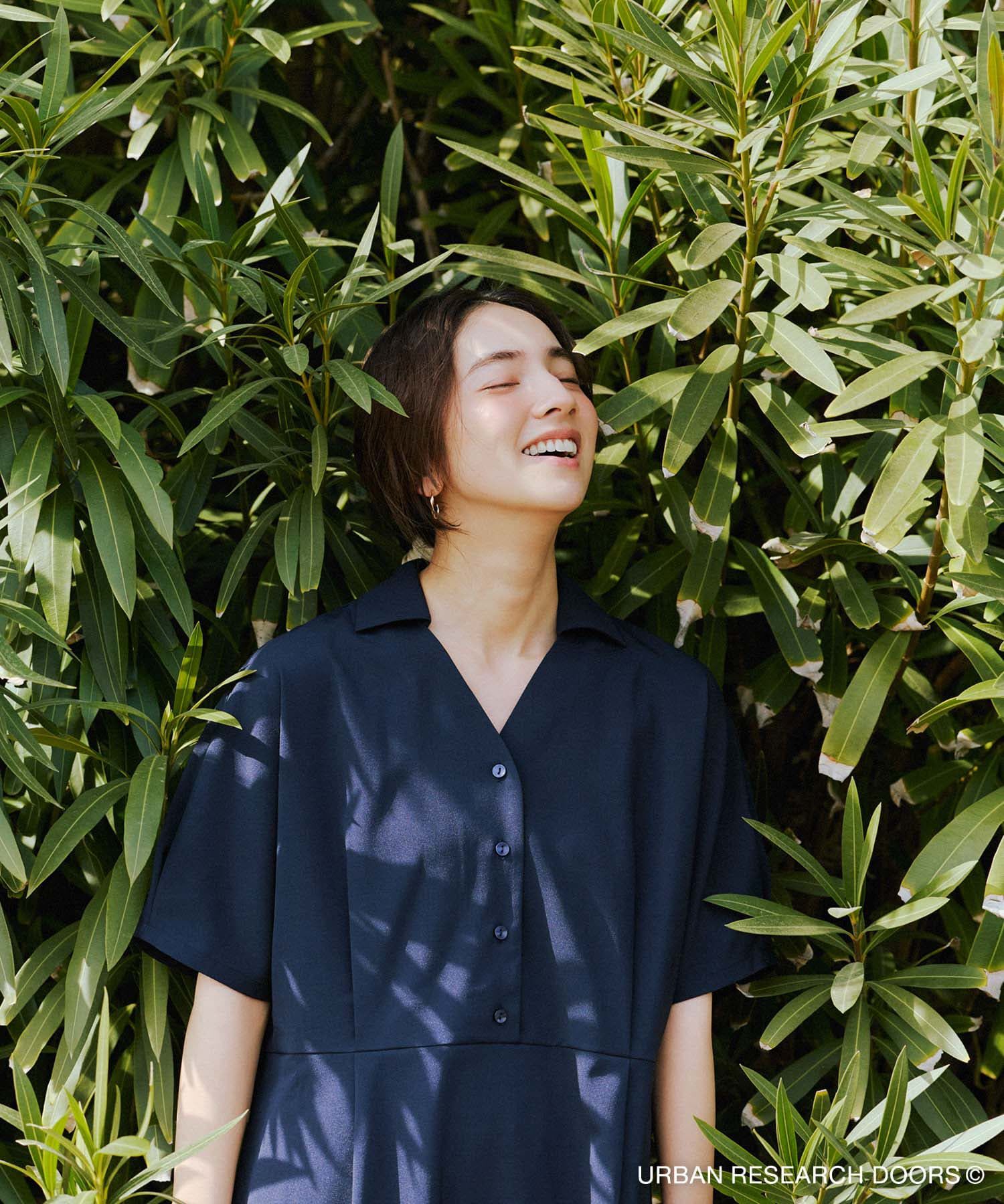URBAN RESEARCH DOORS「『仁村紗和さん着用』『UR TECH』完声/涼ドルマン半袖ワンピース」|ワンピース|