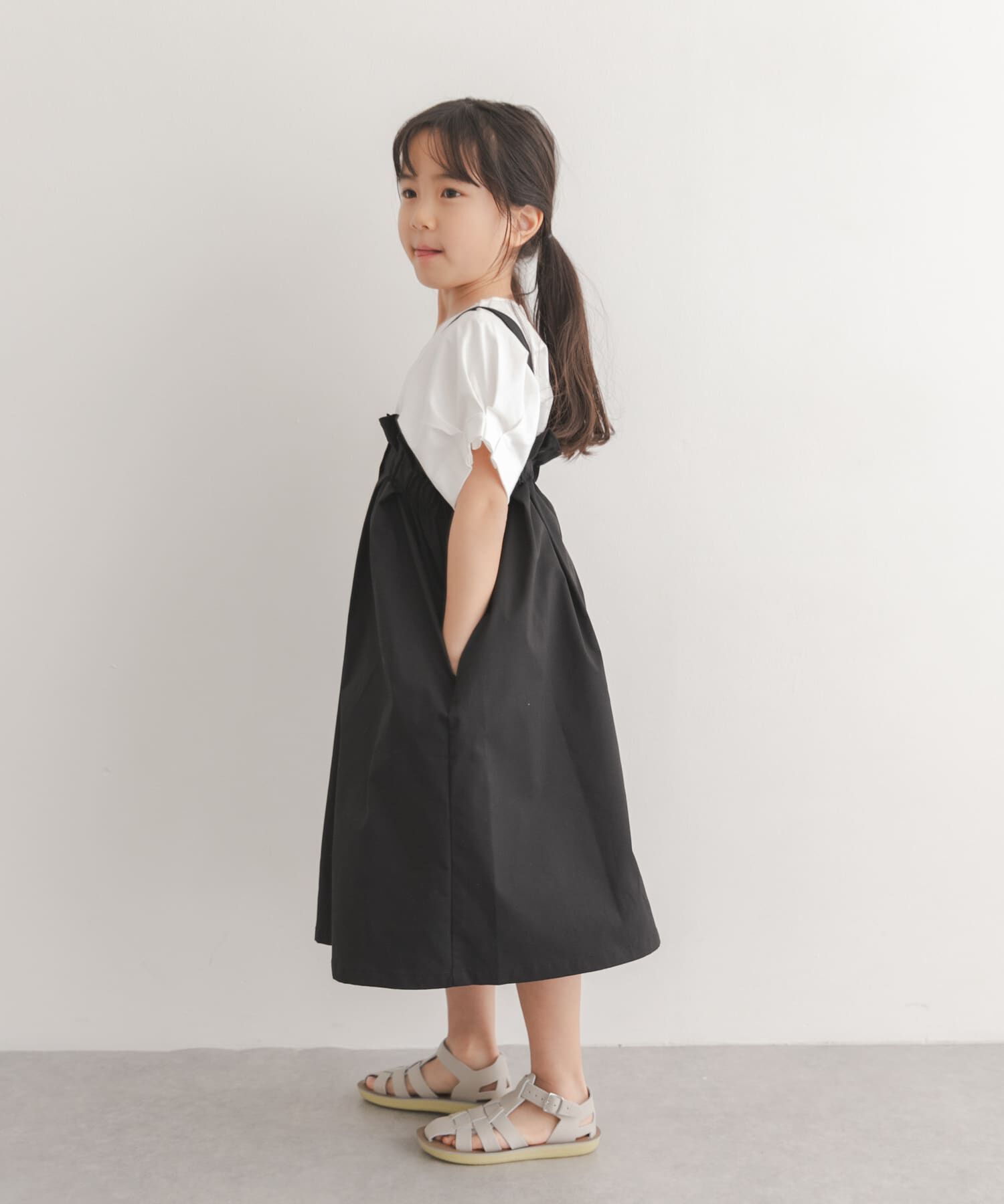 URBAN RESEARCH DOORS「『接触冷感/イージーケア』撥水ワークジャンパースカート(KIDS)」|ワンピース|