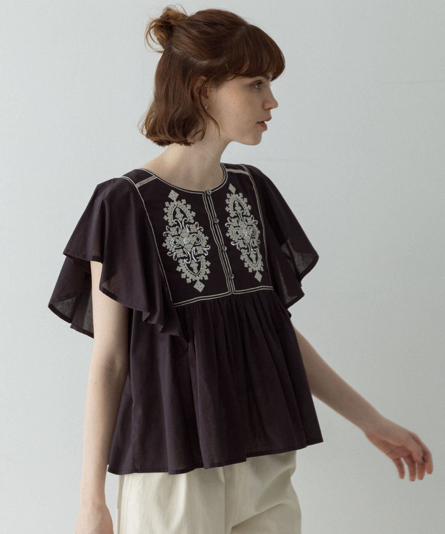 Sonny Label 「スパンコールエンブロイダリーブラウス」|シャツ・ブラウス|