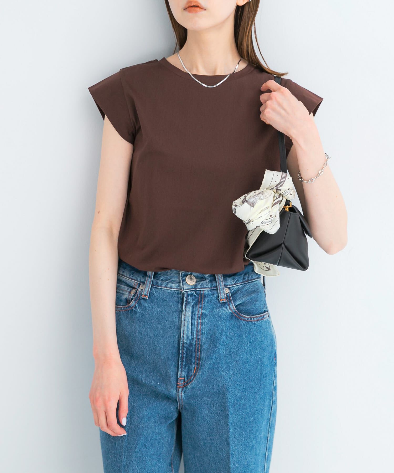 URBAN RESEARCH ROSSO「クールタッチスーピマコットンフレンチTシャツ」|Tシャツ・カットソー|