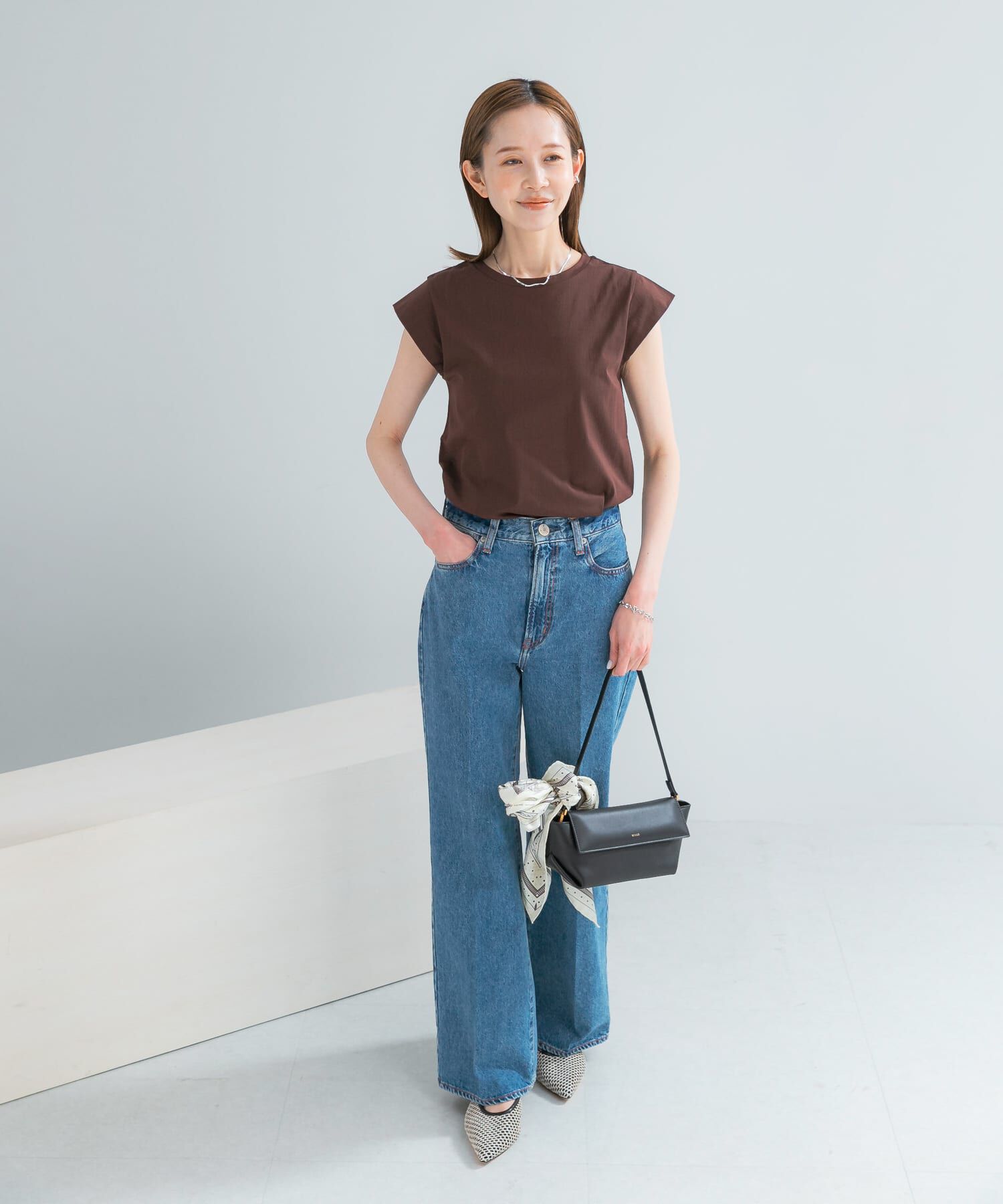URBAN RESEARCH ROSSO「クールタッチスーピマコットンフレンチTシャツ」|Tシャツ・カットソー|