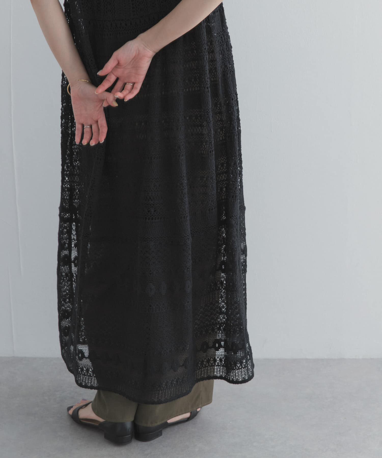 URBAN RESEARCH DOORS「総レースノースリーブワンピース」|ワンピース|