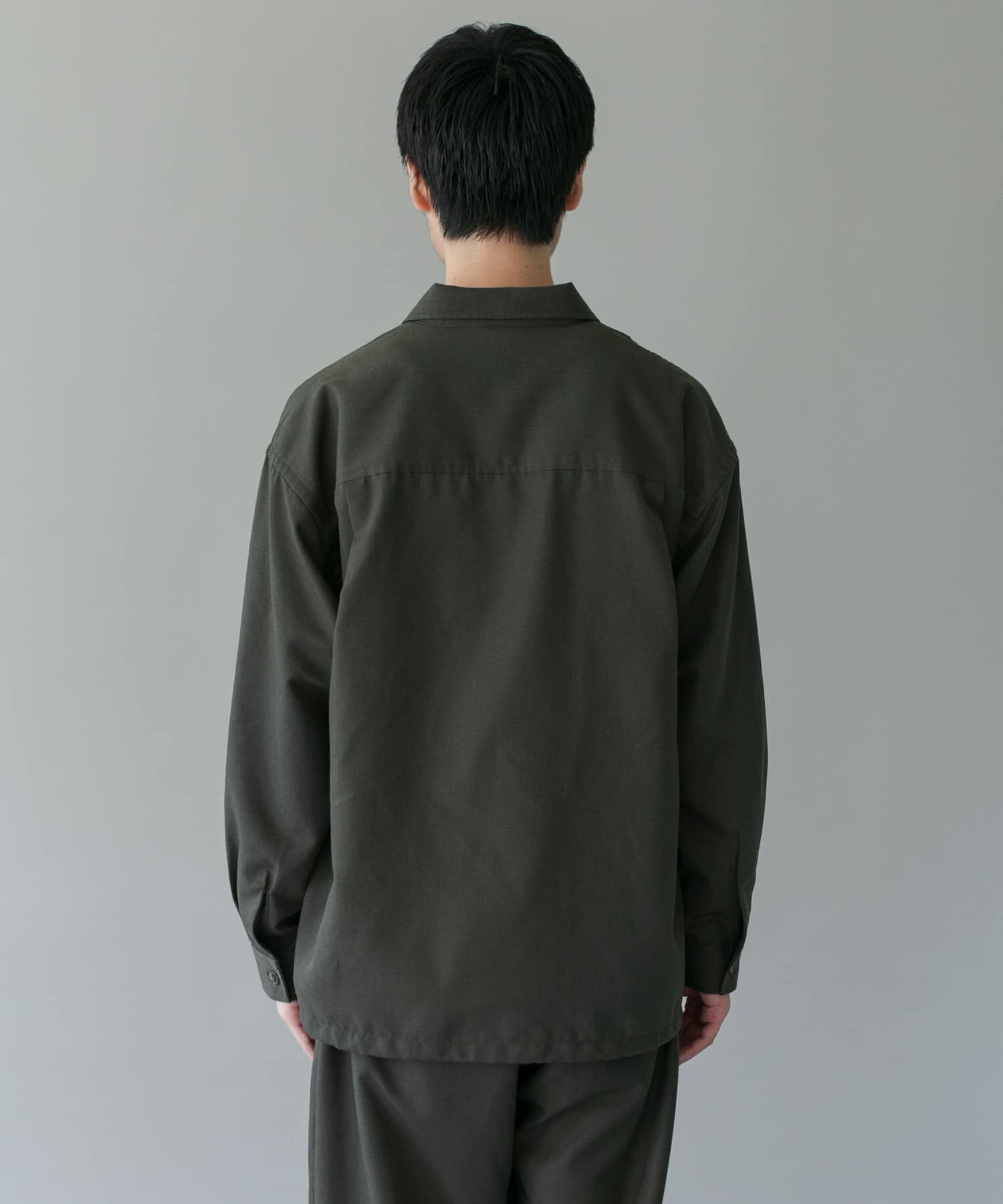 URBAN RESEARCH DOORS「ジャガードチェック シャツジャケット 26AW」|ノーカラーコート|