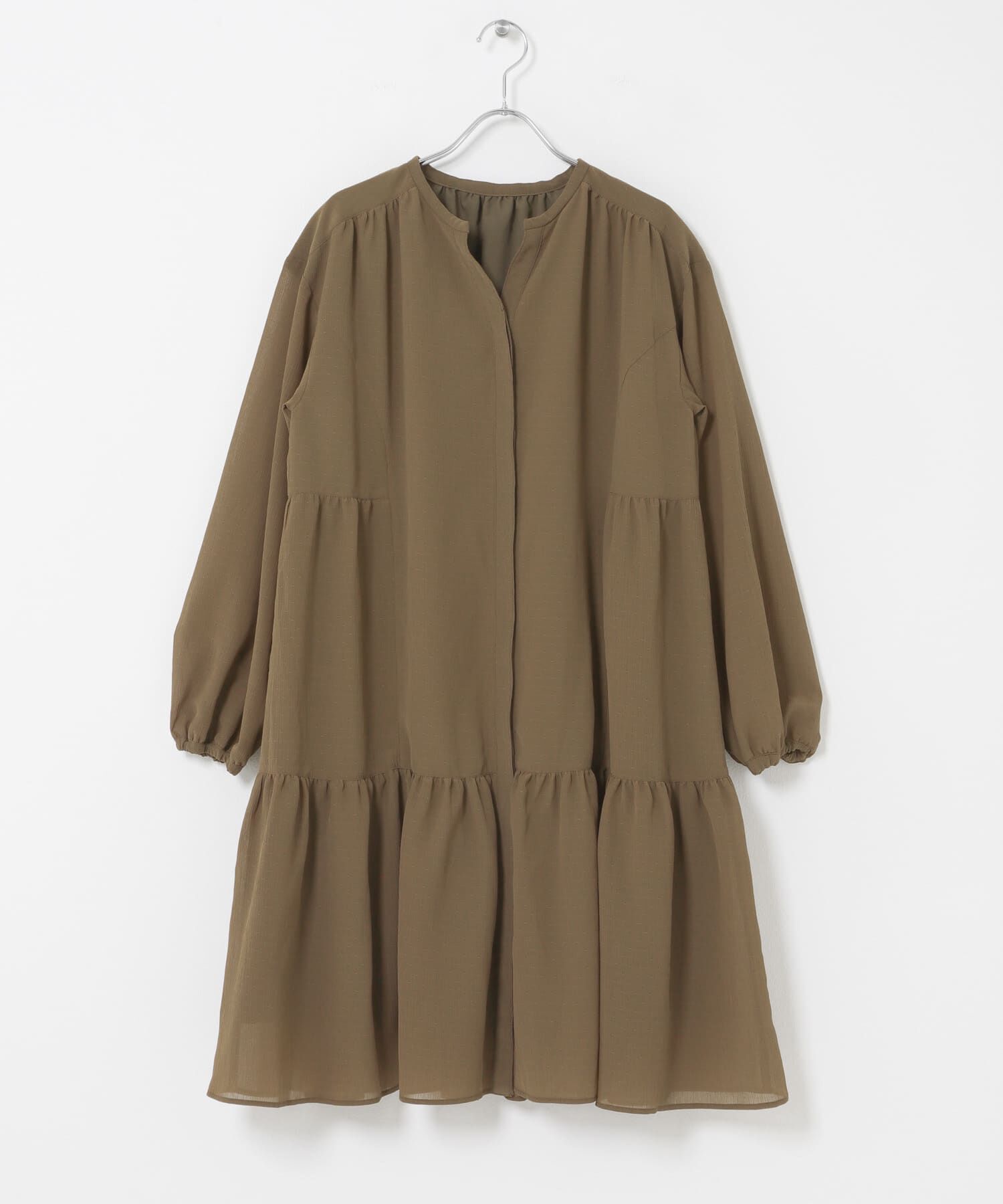 URBAN RESEARCH ROSSO「キーネックボリュームミニワンピース」|ワンピース|