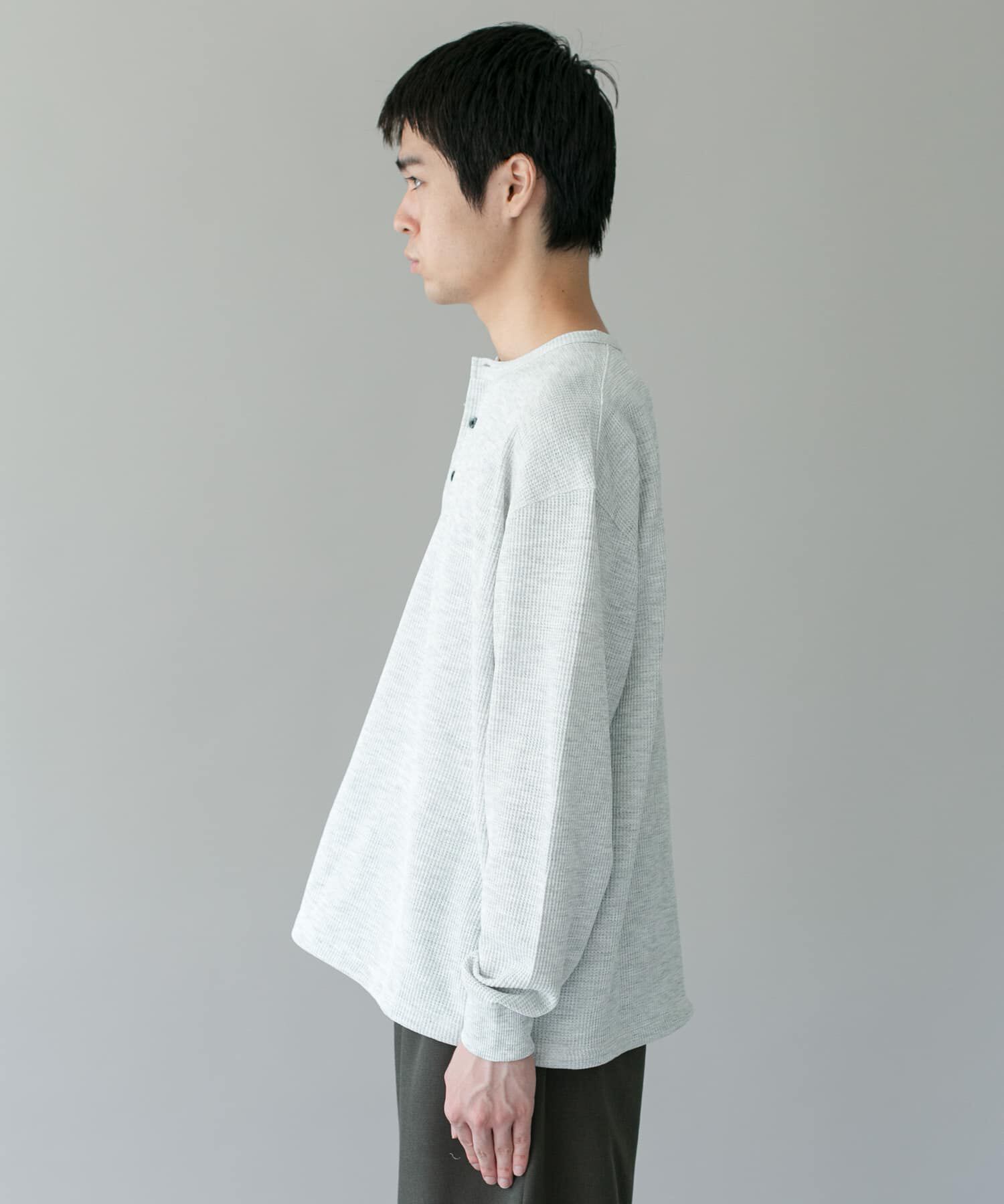 URBAN RESEARCH DOORS「DRYMIXワッフル ドロスト ロングスリーブ Tシャツ」|Tシャツ・カットソー|