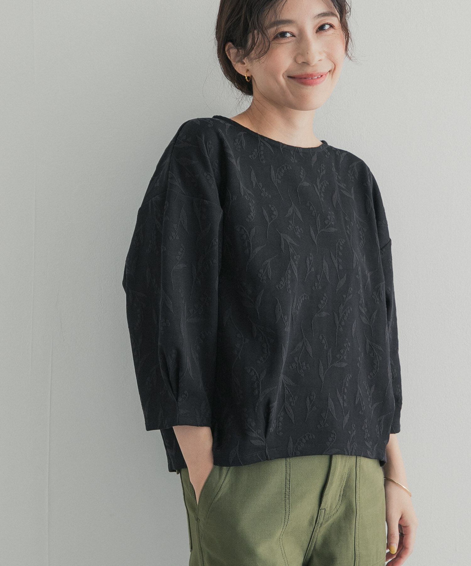 URBAN RESEARCH DOORS「ジャガード5分袖プルオーバー」|その他|