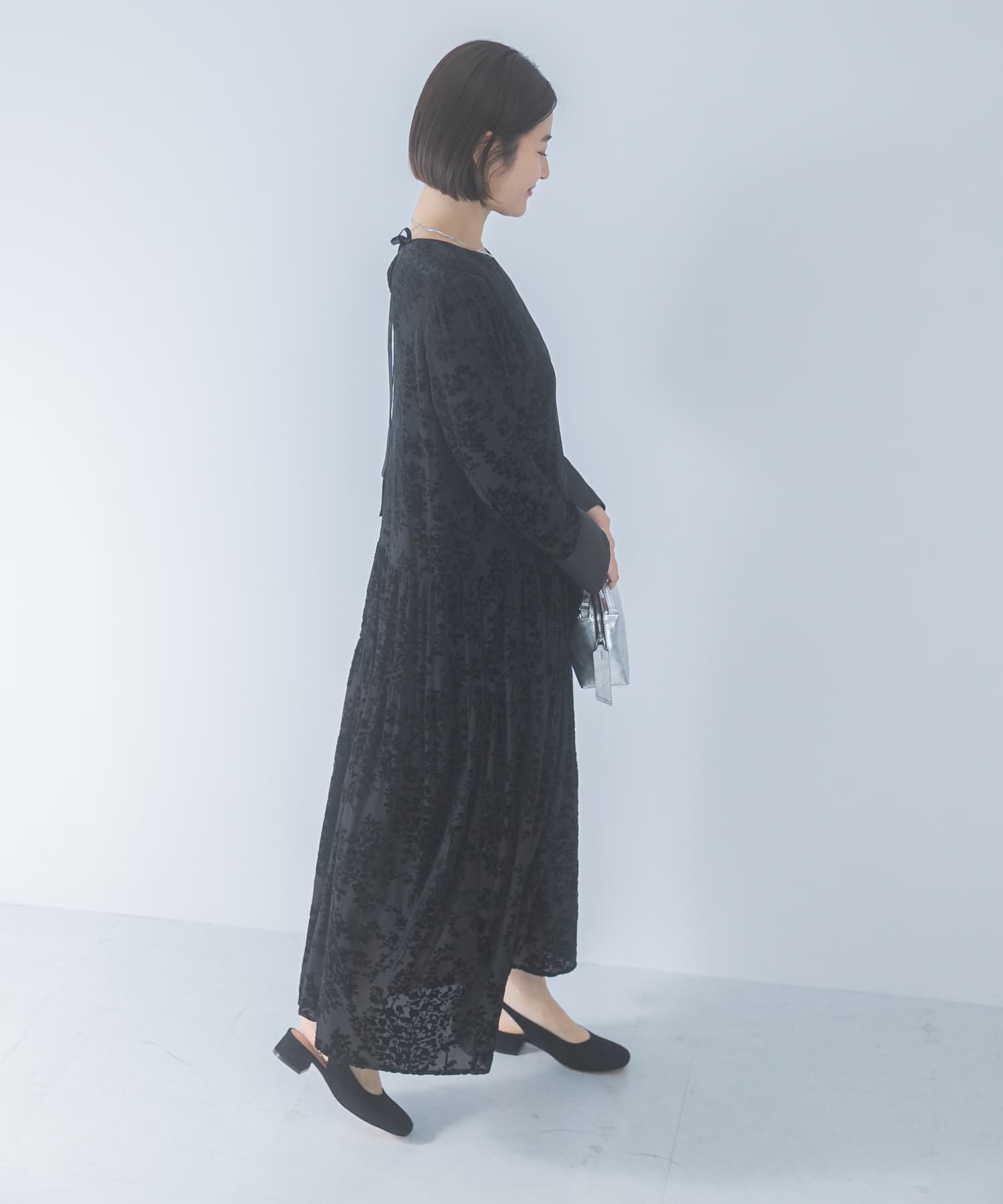 URBAN RESEARCH ROSSO「『WEB/一部店舗限定』フロッキープリントティアードワンピース」|ワンピース|