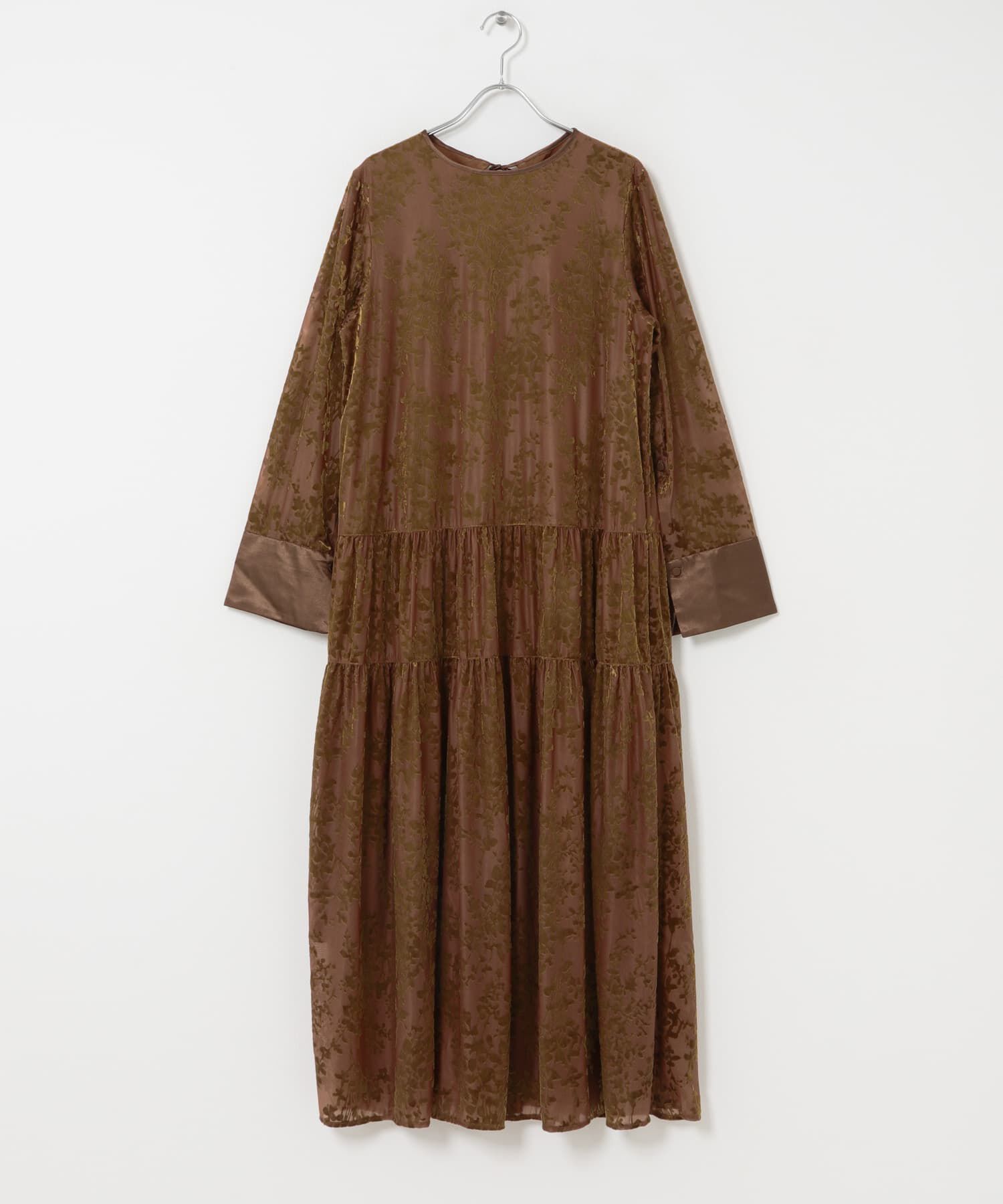 URBAN RESEARCH ROSSO「『WEB/一部店舗限定』フロッキープリントティアードワンピース」|ワンピース|