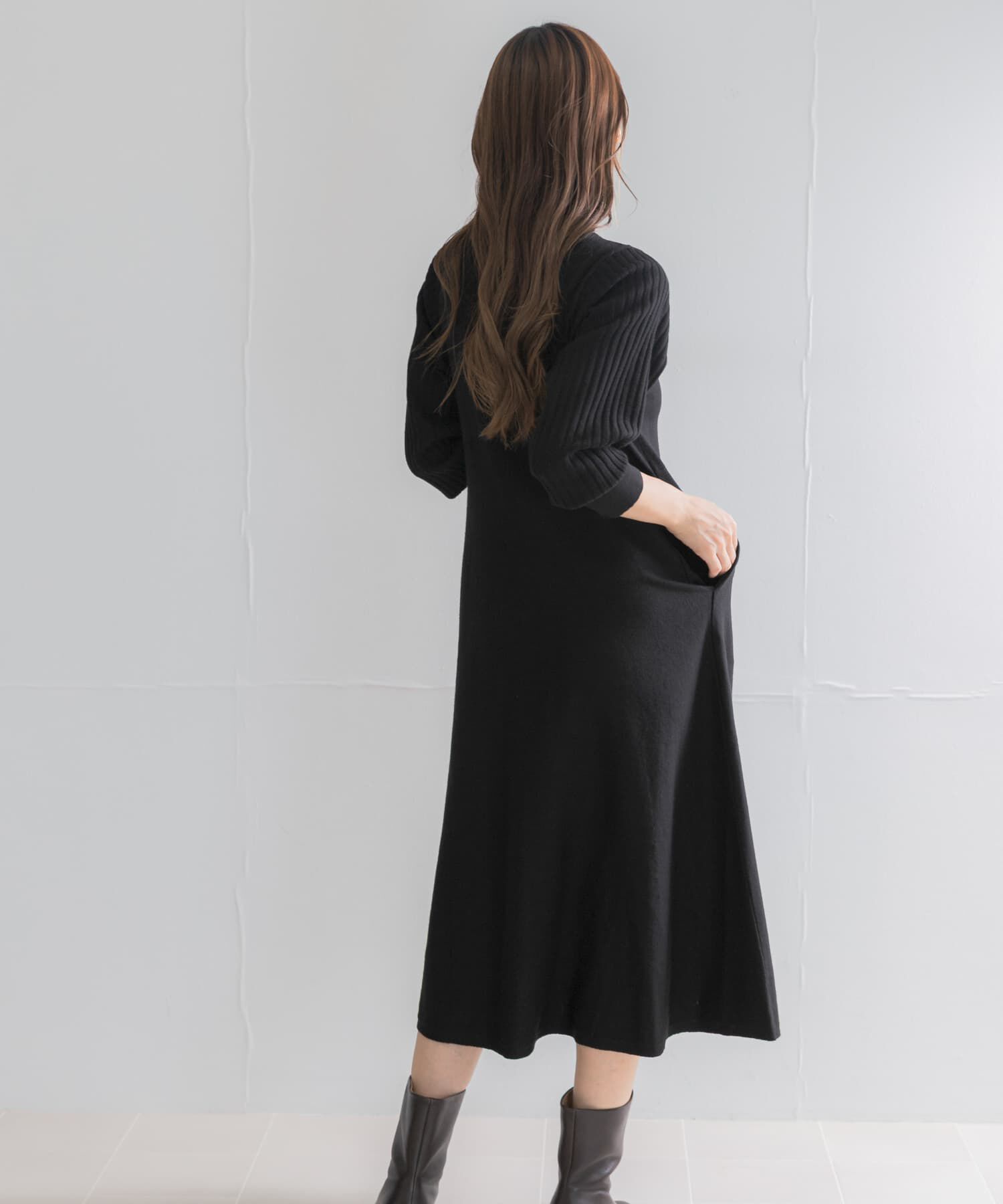 URBAN RESEARCH ROSSO「『WEB/一部店舗限定』タートルネックデザインスリーブワンピース」|ワンピース|