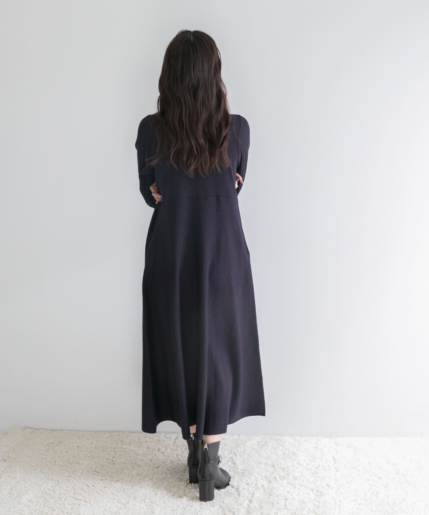 URBAN RESEARCH ROSSO「『WEB/一部店舗限定』タートルネックデザインスリーブワンピース」|ワンピース|