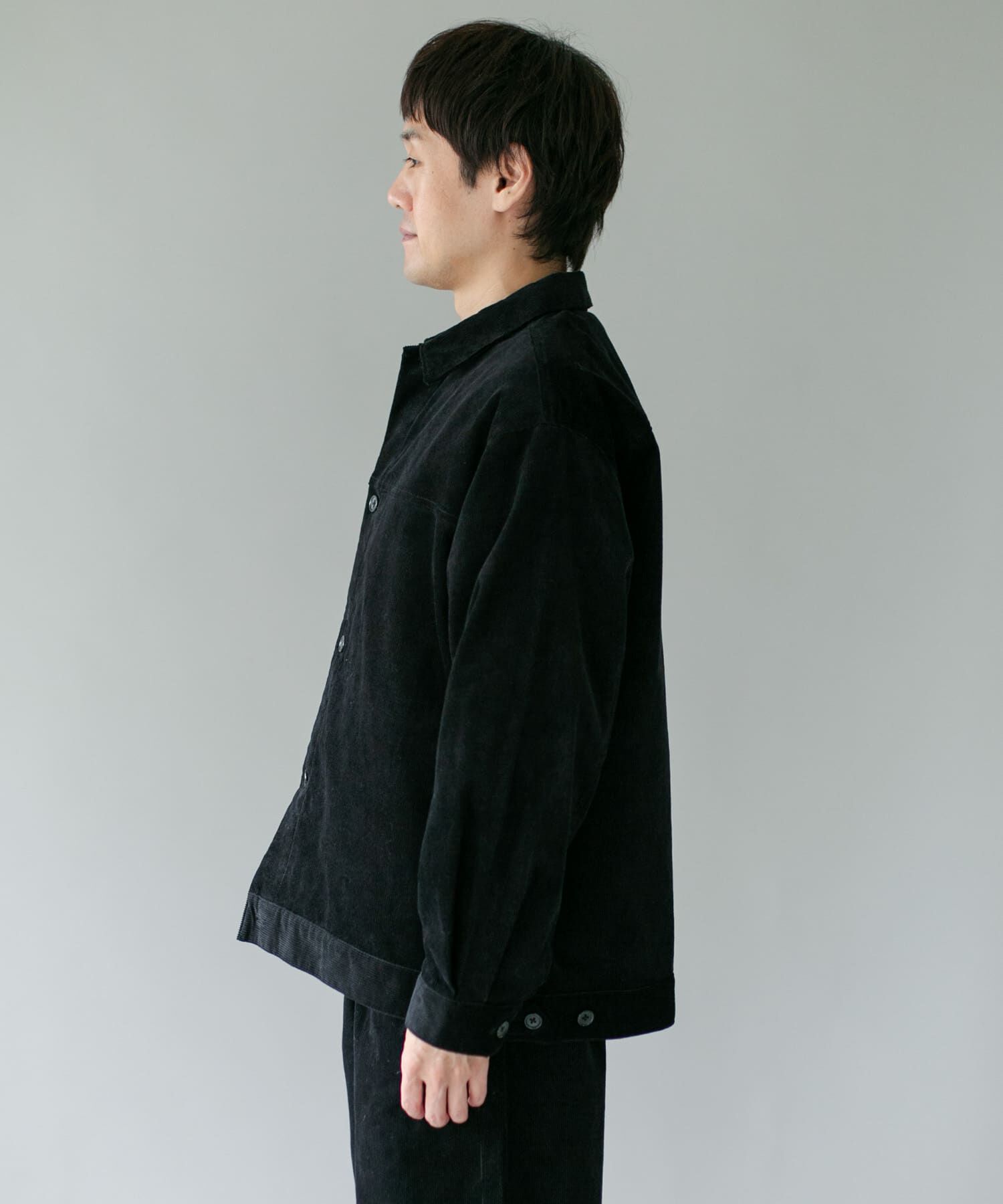 URBAN RESEARCH DOORS「コーデュロイ トラッカージャケット」|ノーカラーコート|