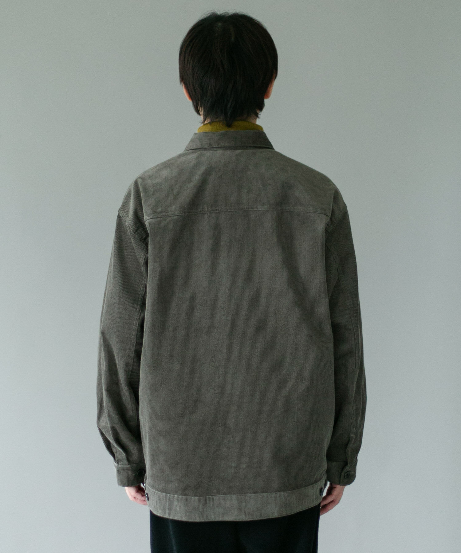 URBAN RESEARCH DOORS「コーデュロイ トラッカージャケット」|ノーカラーコート|