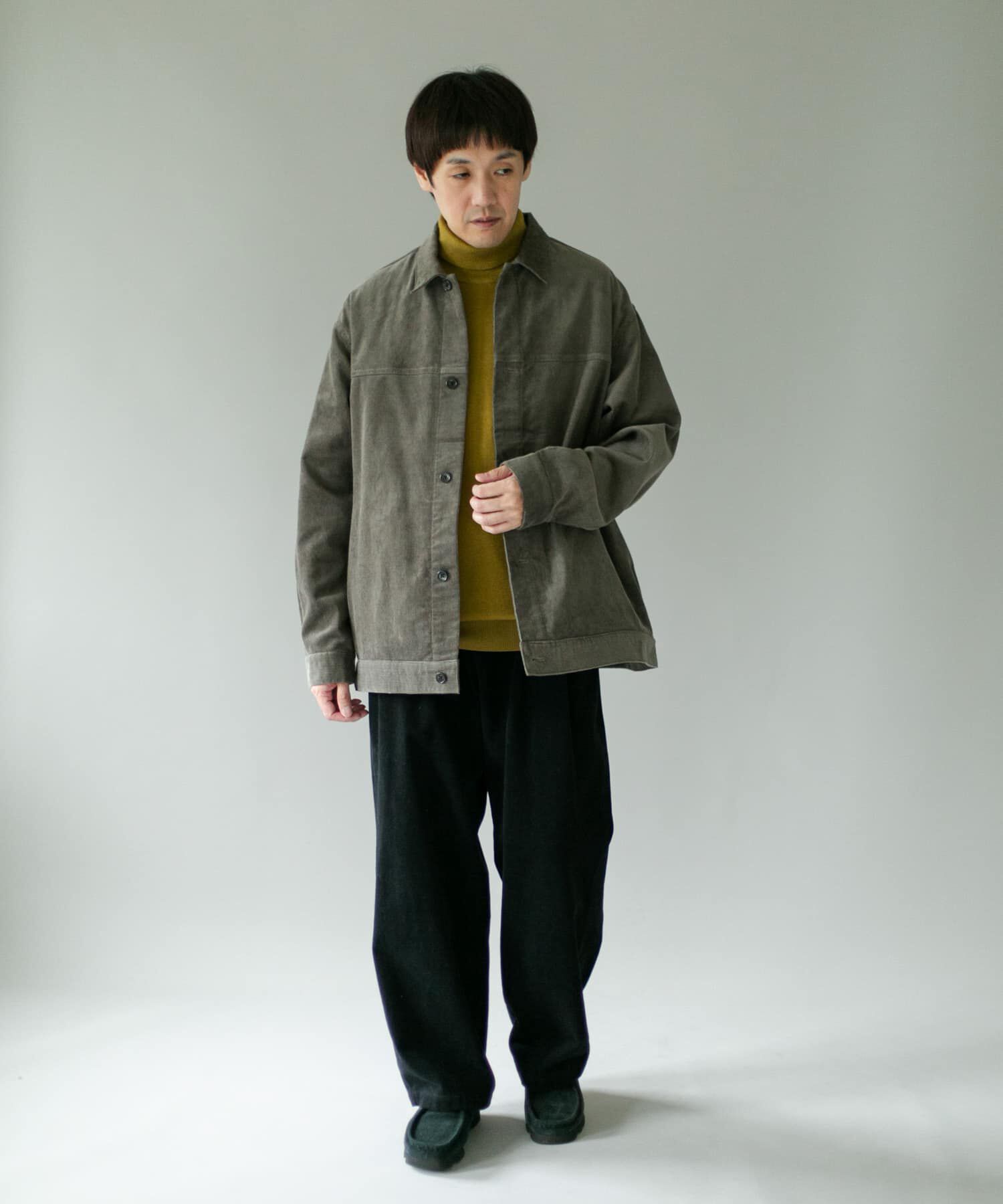 URBAN RESEARCH DOORS「コーデュロイ トラッカージャケット」|ノーカラーコート|