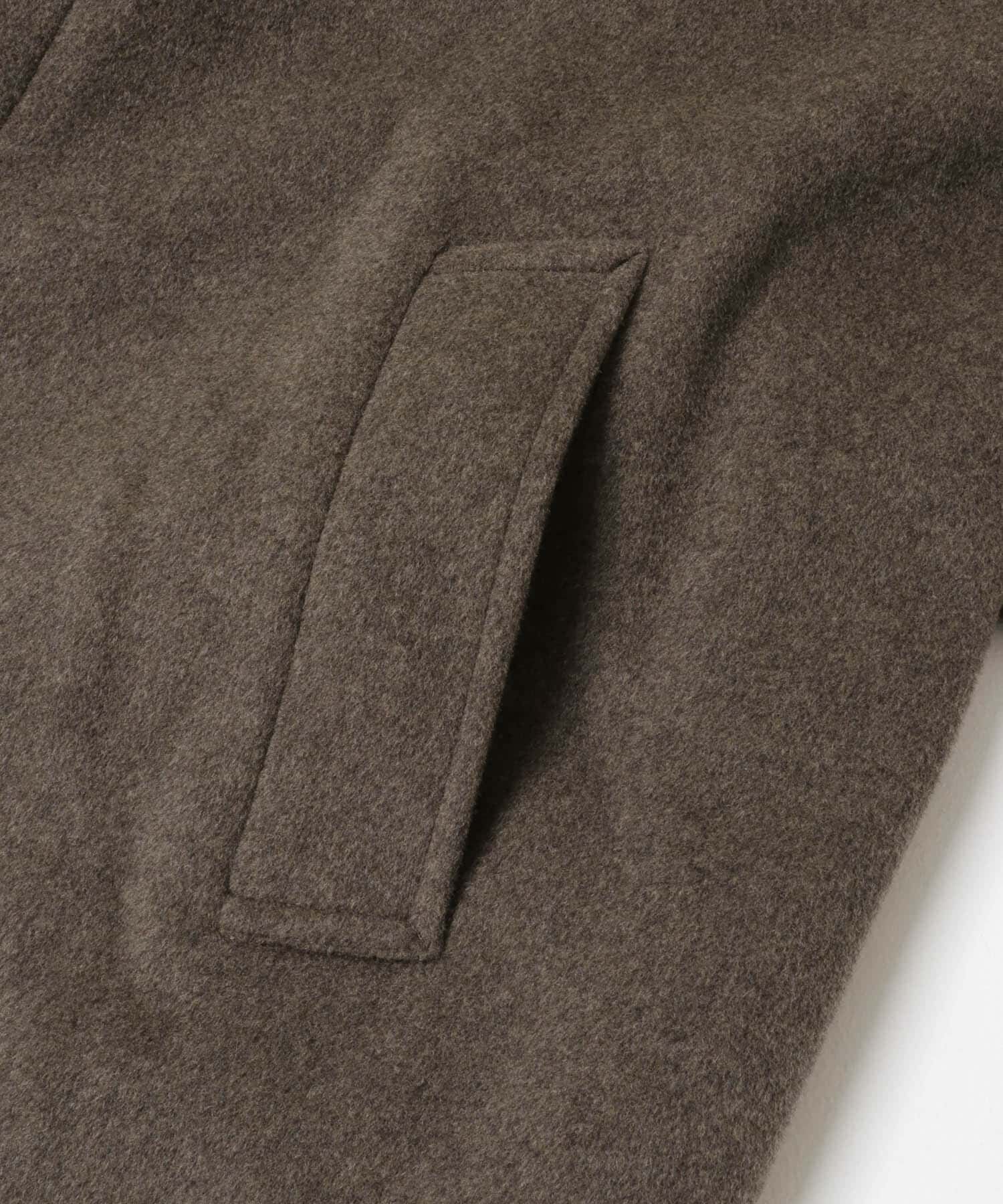 URBAN RESEARCH「WOOL STAND COLLAR COAT」|ノーカラーコート|