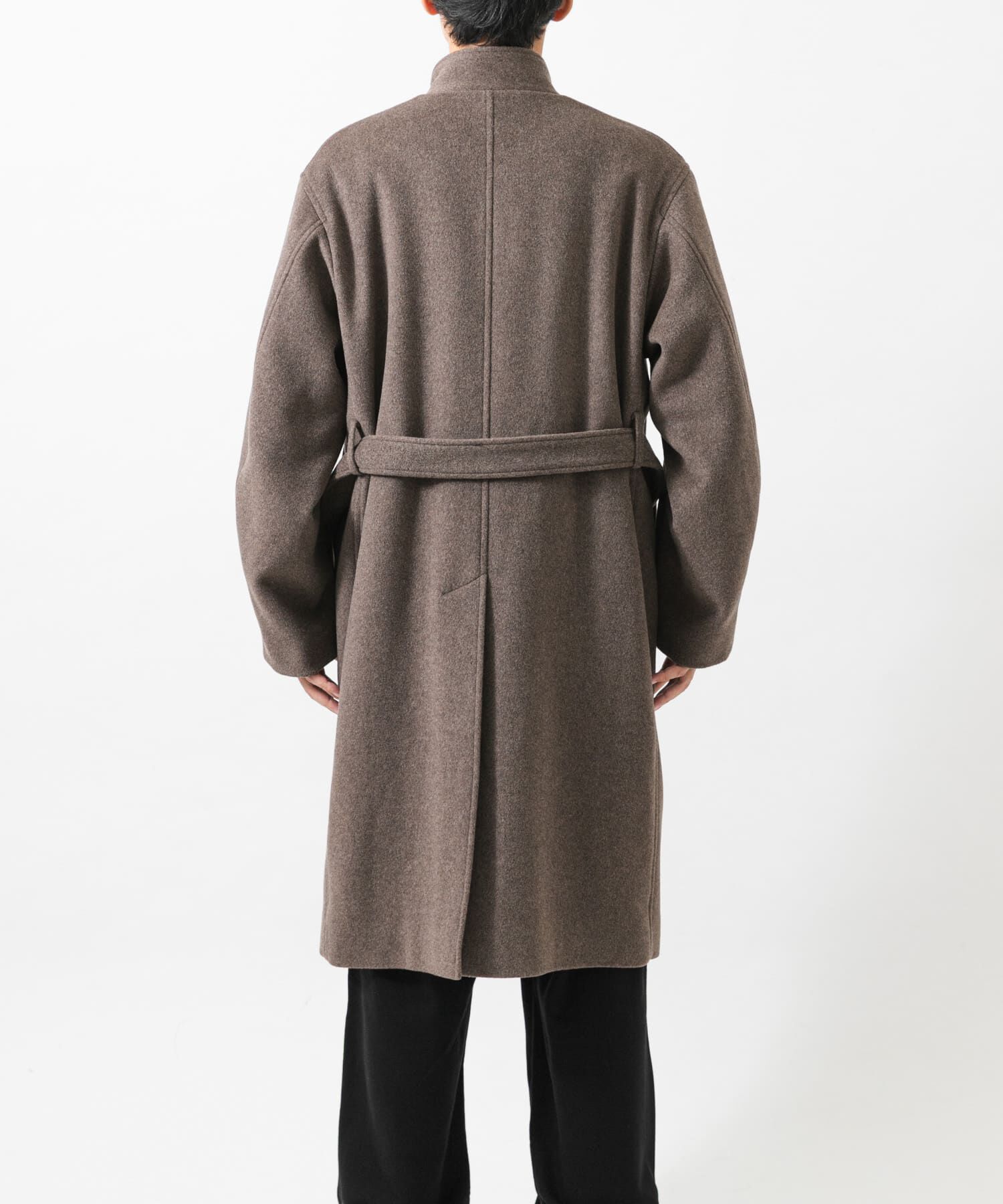 URBAN RESEARCH「WOOL STAND COLLAR COAT」|ノーカラーコート|