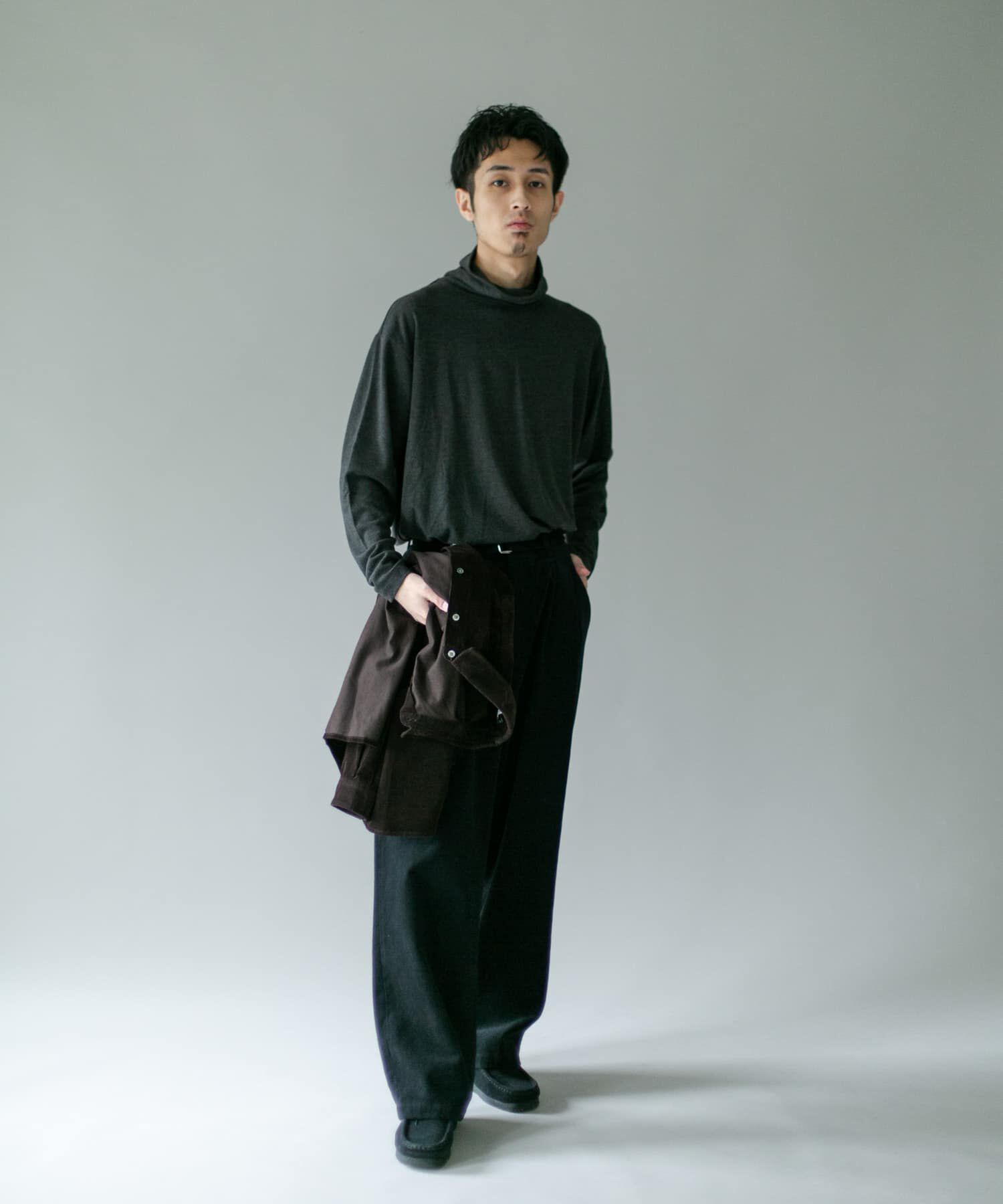 URBAN RESEARCH DOORS「タートルネック スムース ロングスリーブTシャツ」|Tシャツ・カットソー|