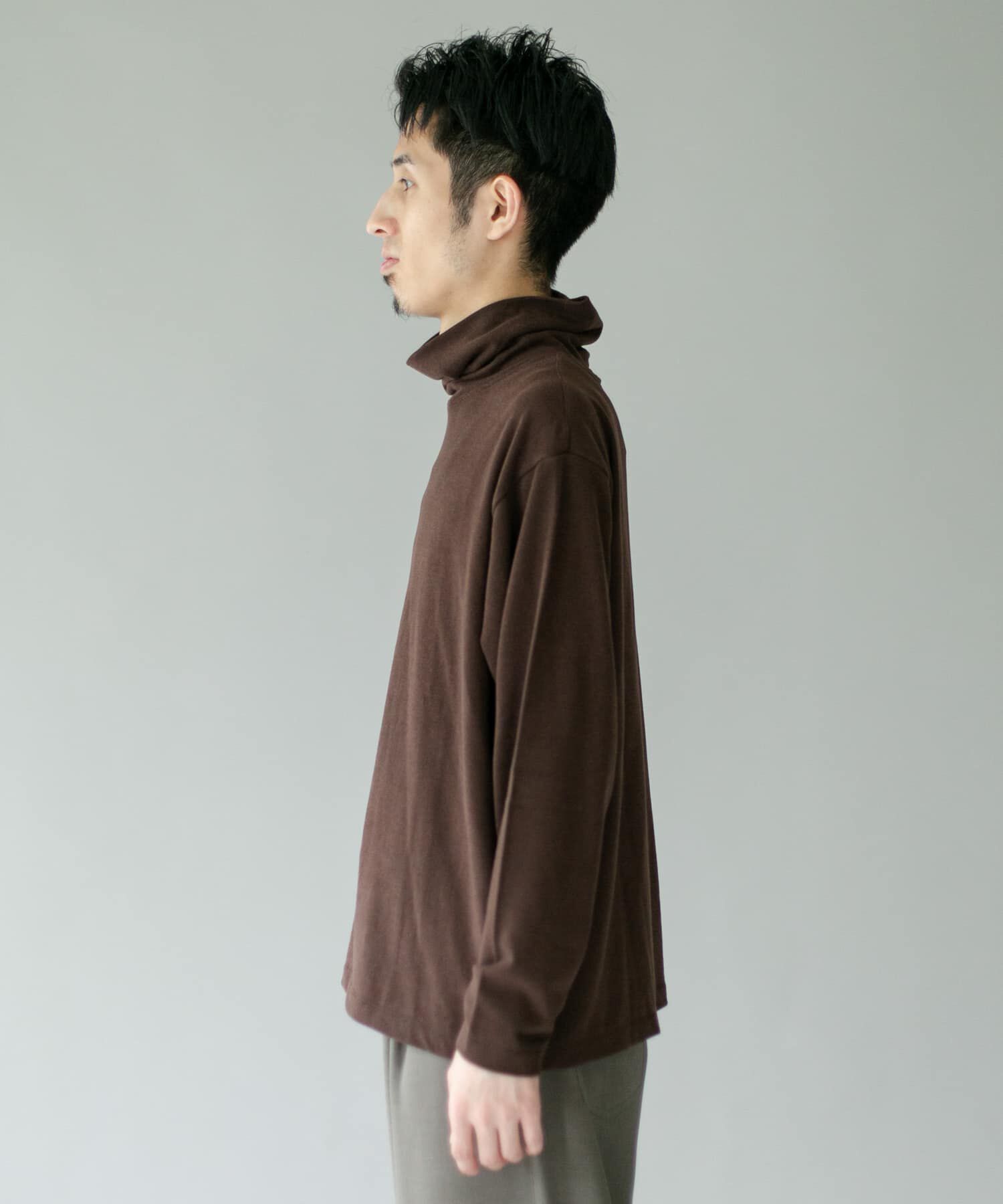 URBAN RESEARCH DOORS「タートルネック スムース ロングスリーブTシャツ」|Tシャツ・カットソー|